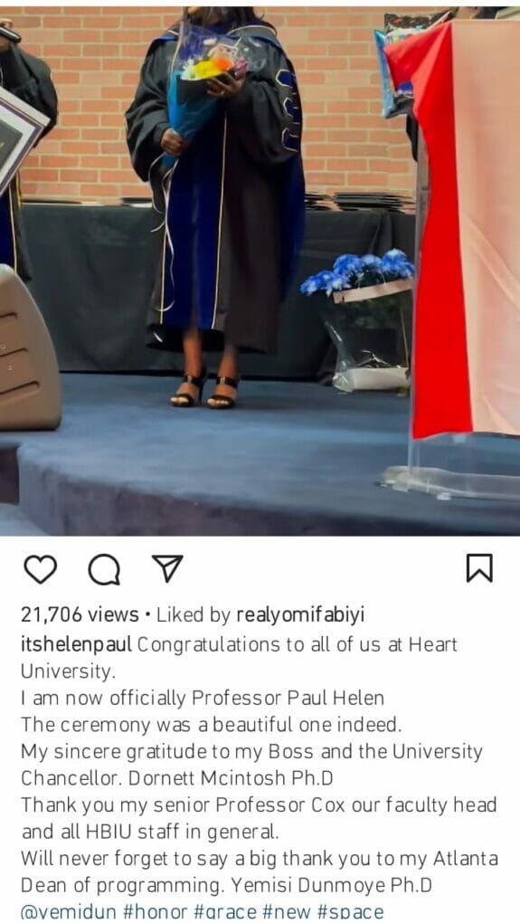 Helen Paul is a professor