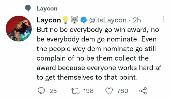 Laycon vents out
