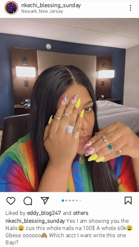 Nkechi Blessing's nails
