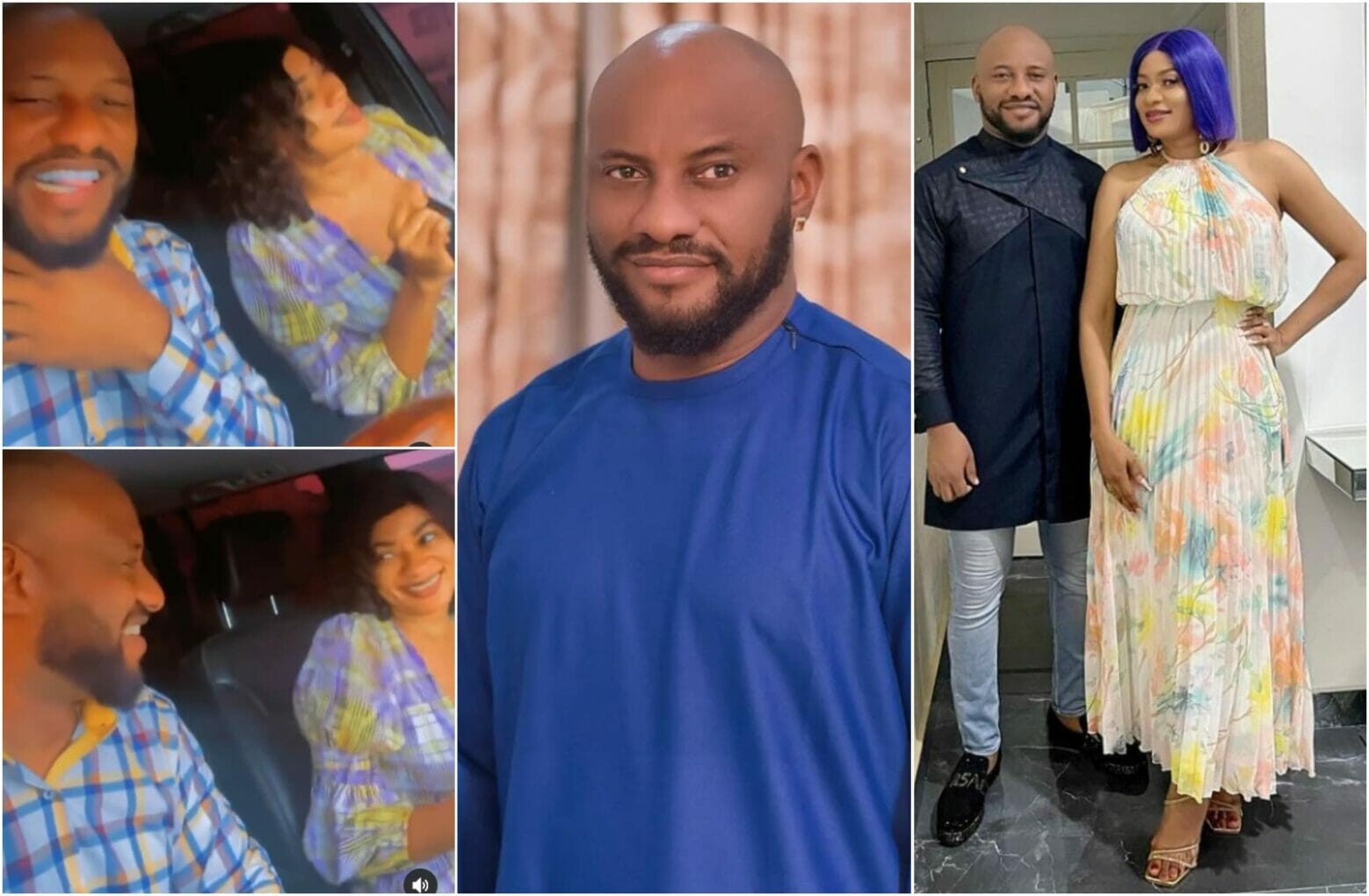 Yul Edochie reunites with first wife May Edochie