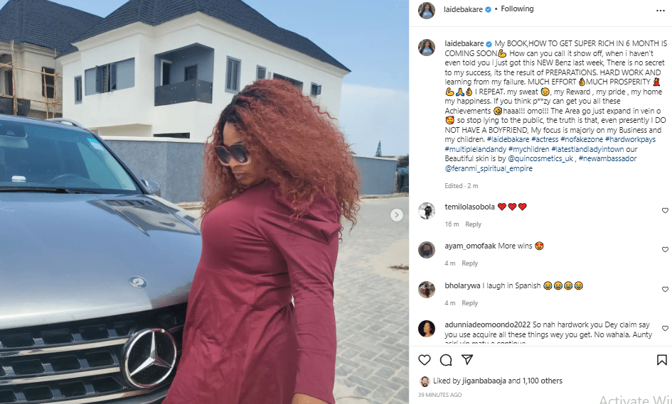Laide Bakare opens up on her 'sugar daddy bankrolling' allegations