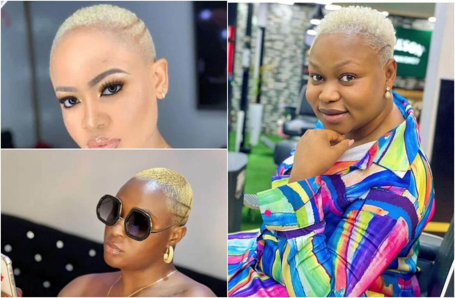 Nigerian Celebrities who are Rocking Tinted hairstyles