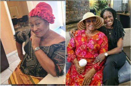 Patience ozokwo with lookalike daughter