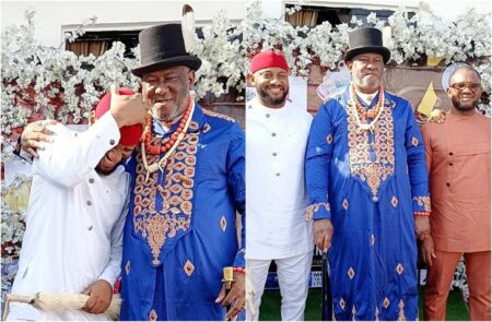 Yul Edochie oldest sibling's chieftaincy title
