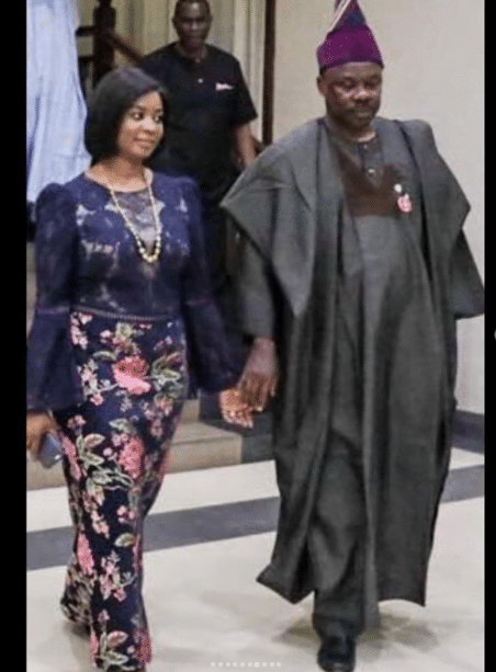 I married a man in suit, now he is always in parachute agbada - Ex-Governor Amosun's wife spills (photos)