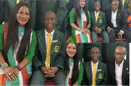Nino Idibia gets inducted as social prefect