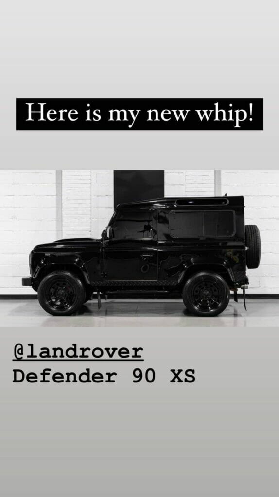 DJ Cuppy's Landrover Defender 90 XS 