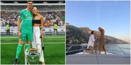 Real Madrid goalkeeper Thibaut Courtois proposes to model girlfriend