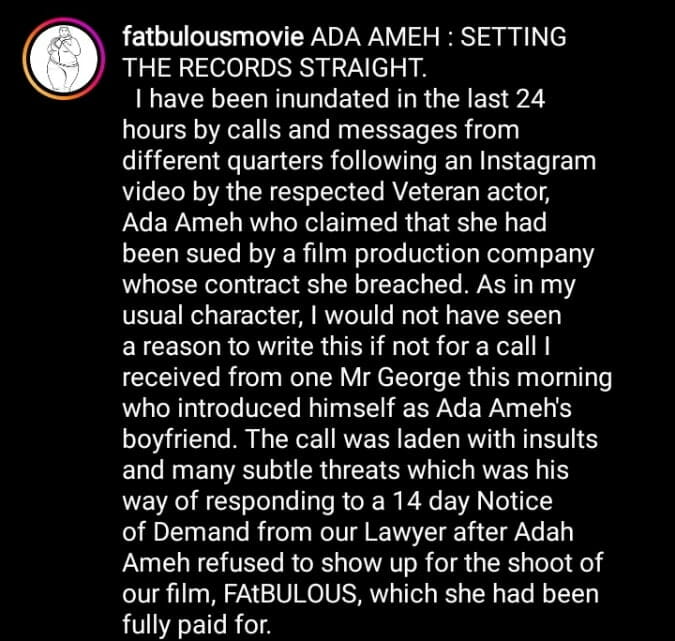Ada Ameh bullied and blackmailed them