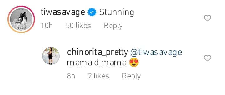 Tiwa Savage gush over Rita Dominic