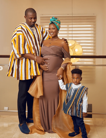 John Dumelo and wife confuse fans with different age announcements for their baby's birthday (photos)
