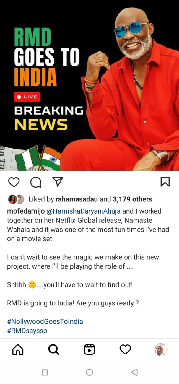 Nollywood star actors to feature in a new Indian movie
