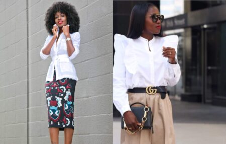 5 UNIQUE WAYS LADIES CAN STYLE A WHITE SHIRT TO WORK