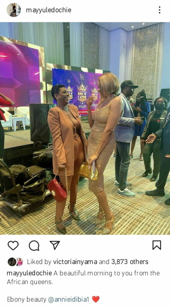 May Edochie and Annie Idibia