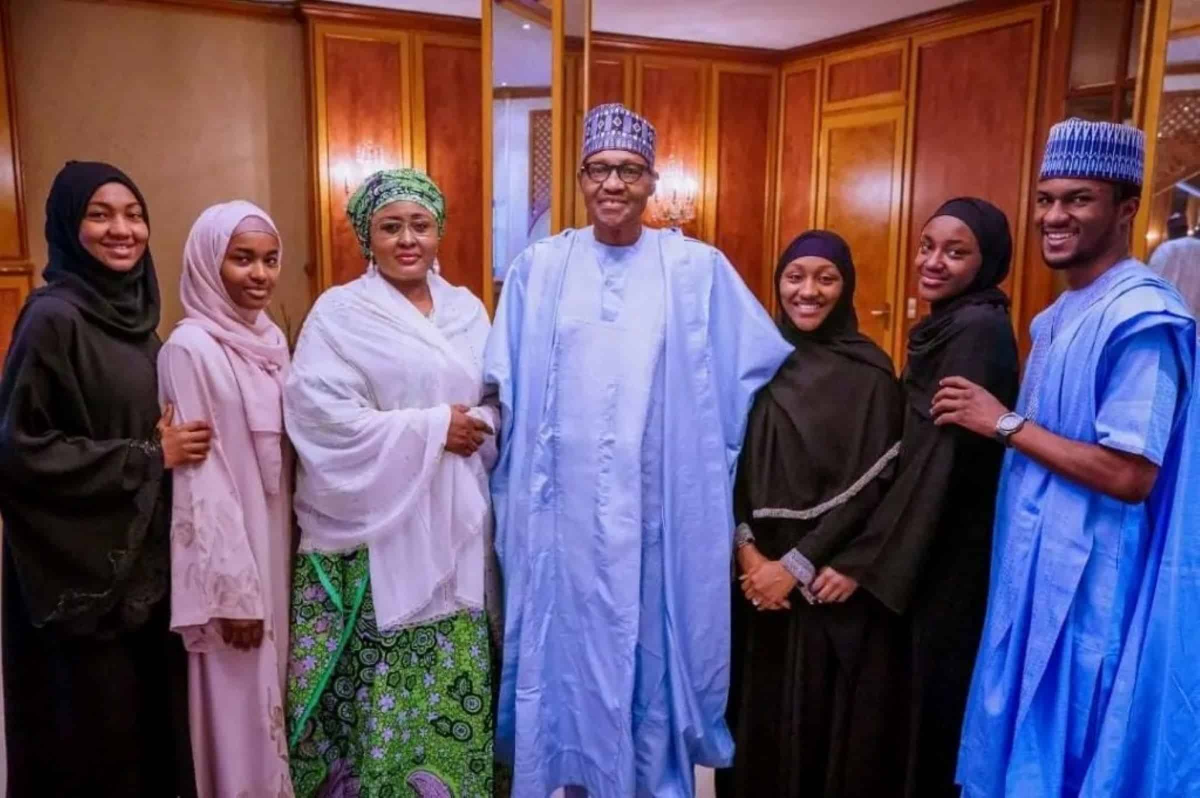 President Buhari and family