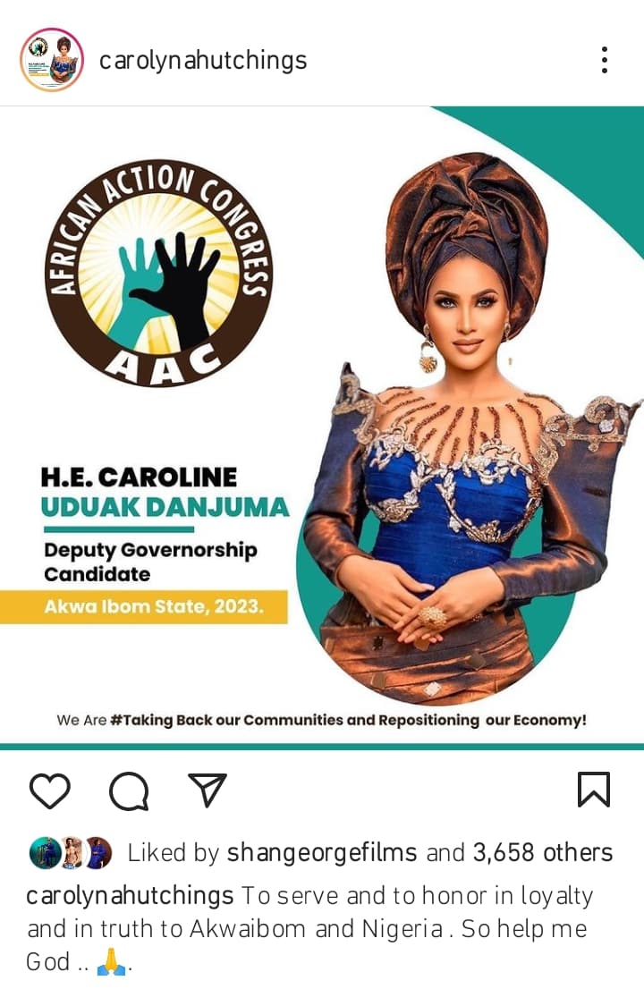Caroline Danjuma deputy governship candidate Natasha