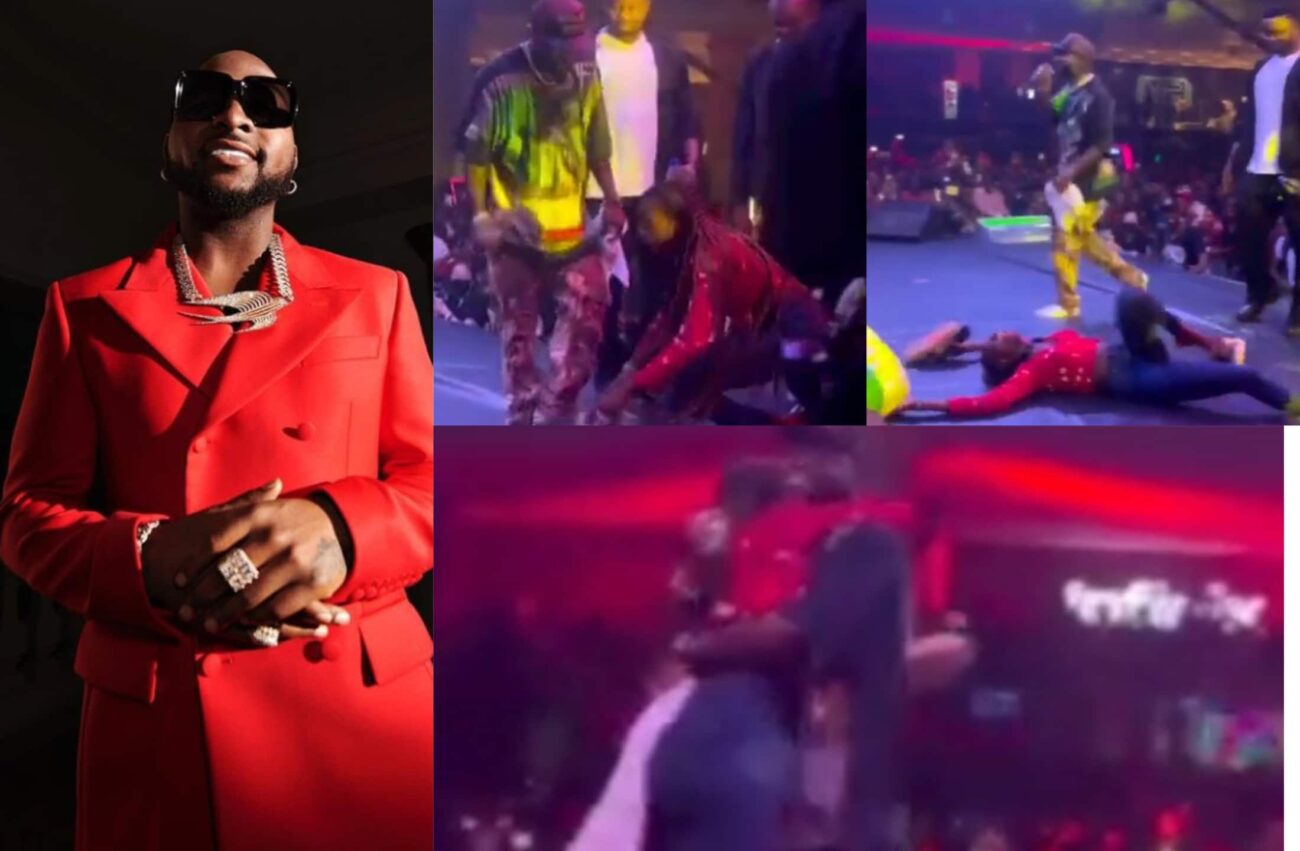 Davido gifts lady his shoe and 2 million