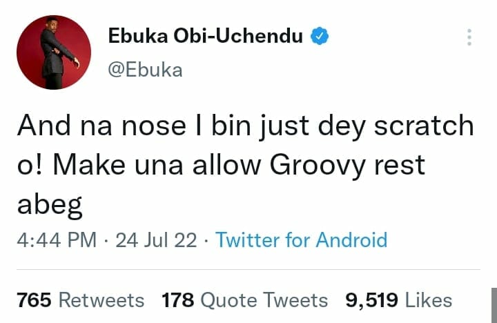 Ebuka Uchendu and Groovy