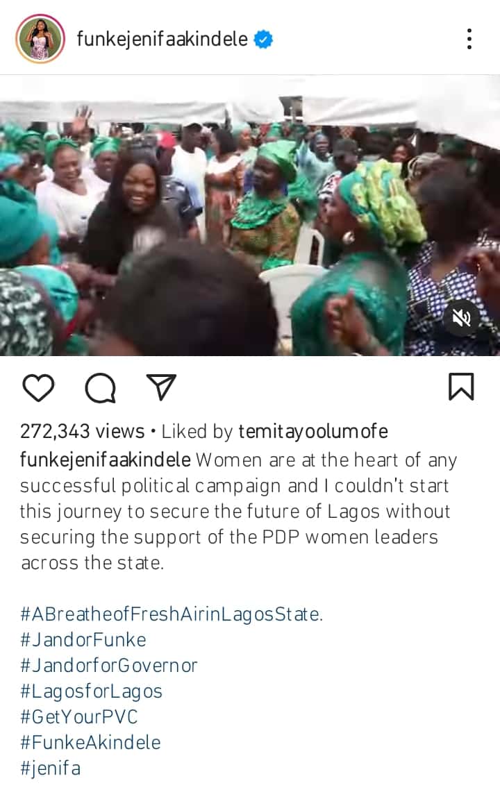 Funke Akindele with PDP women leaders