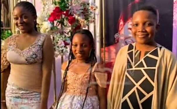 Kemi Korede's kids at her birthday party