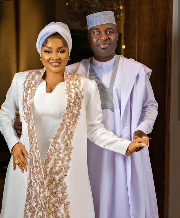 Mercy Aigbe and Kazim Adeoti