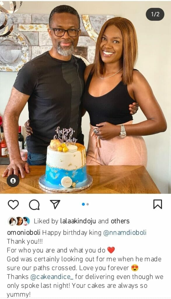 Omoni Oboli celebrates husband's birthday