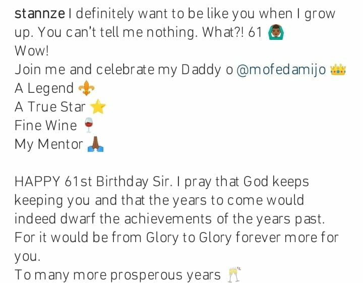 Stan Nze celebrates Mofe Damijo