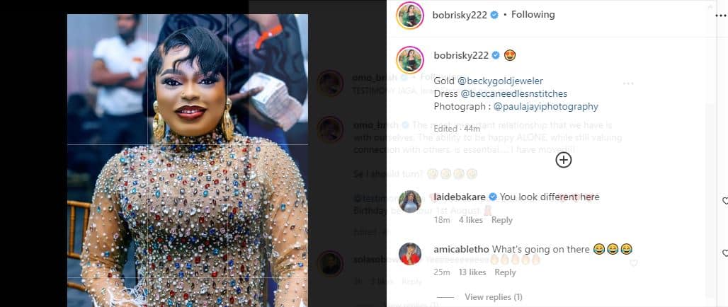 Laide Bakare, others react as netizens drag Bobrisky in the mud over alleged unpaid wigs