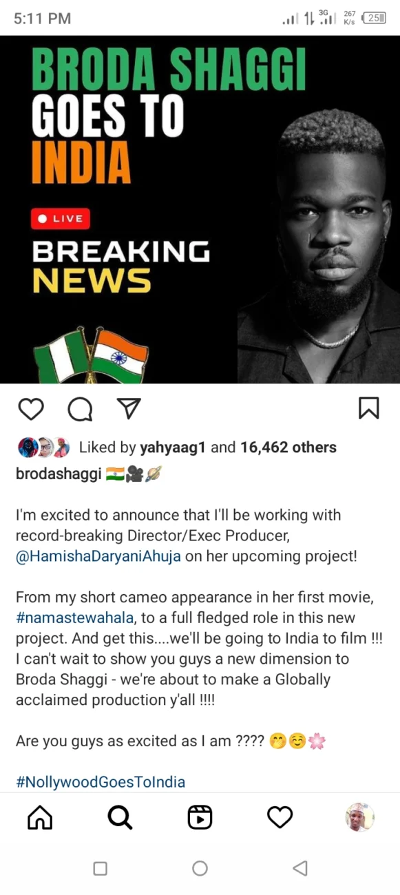 Nollywood star actors to feature in a new Indian movie