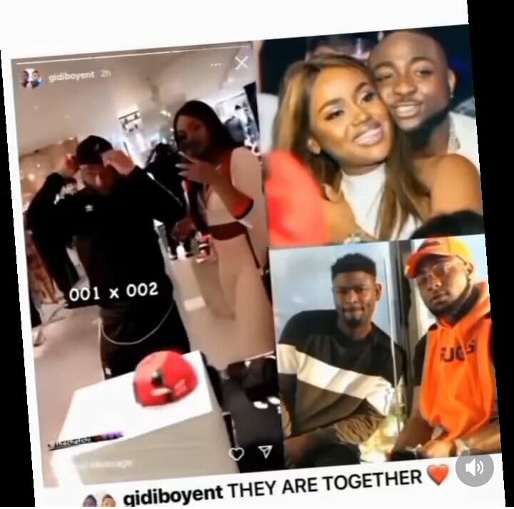Gidiboyent fuels dating rumours between Davido and Chioma