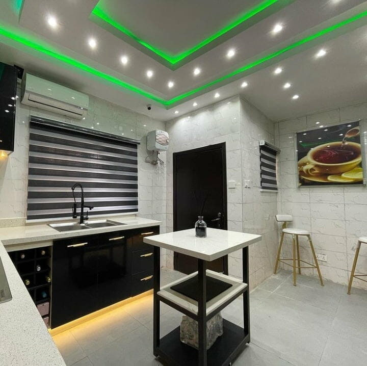 Alex Ekubo wows fans with interior of his kitchen