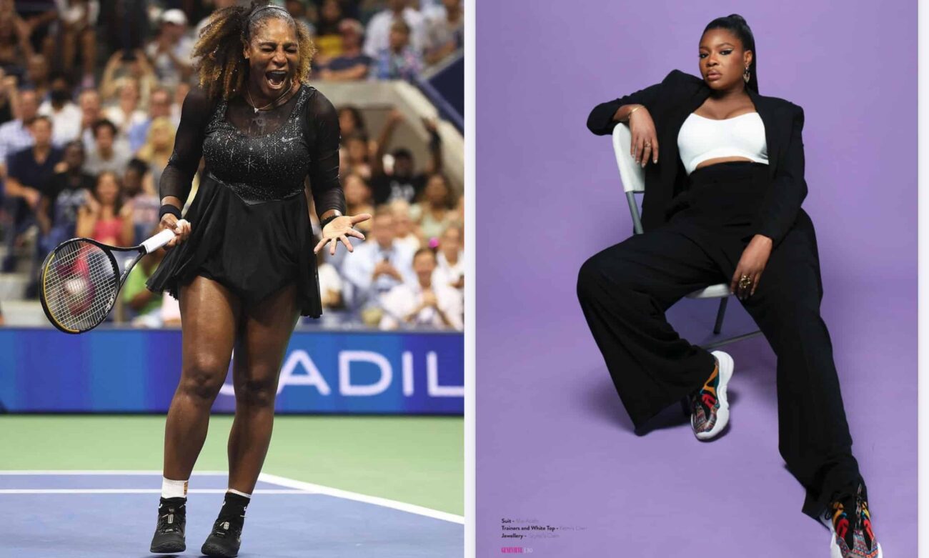 Kemi Adetiba and Serena Williams