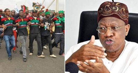 Lai Mohammed and IPOB YouTube channel