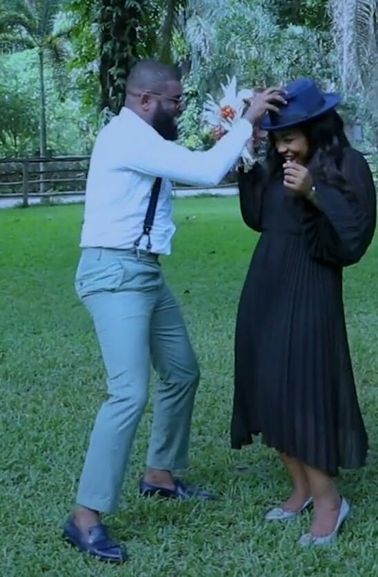Mercy Chinwo and fiance show off their dance skills