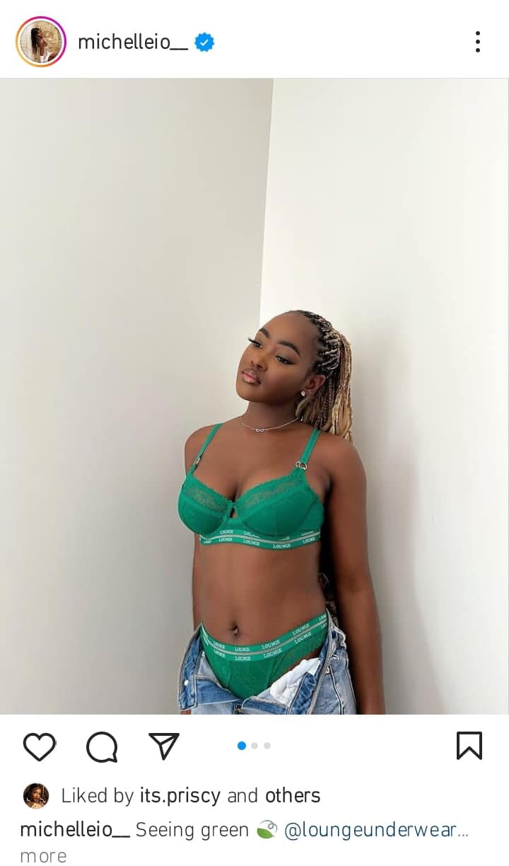 Mercy Aigbe's daughter strips to her underwear