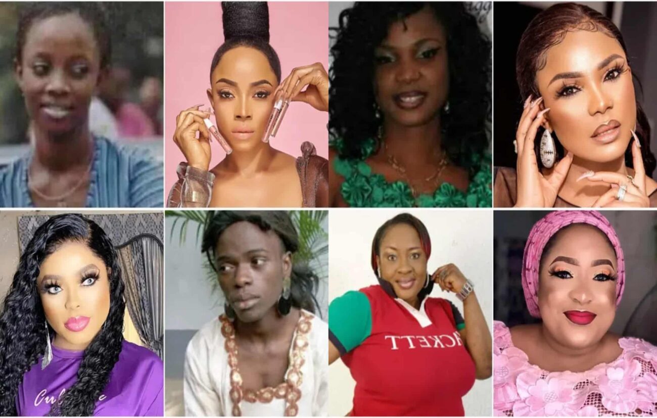 Nigerian Female Celebrities Accused Of Bleaching Their Skin After Fame