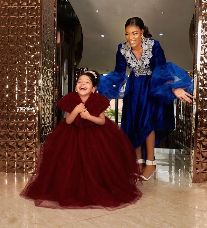 Queen Nwokoye and daughter twin in lovely photos
