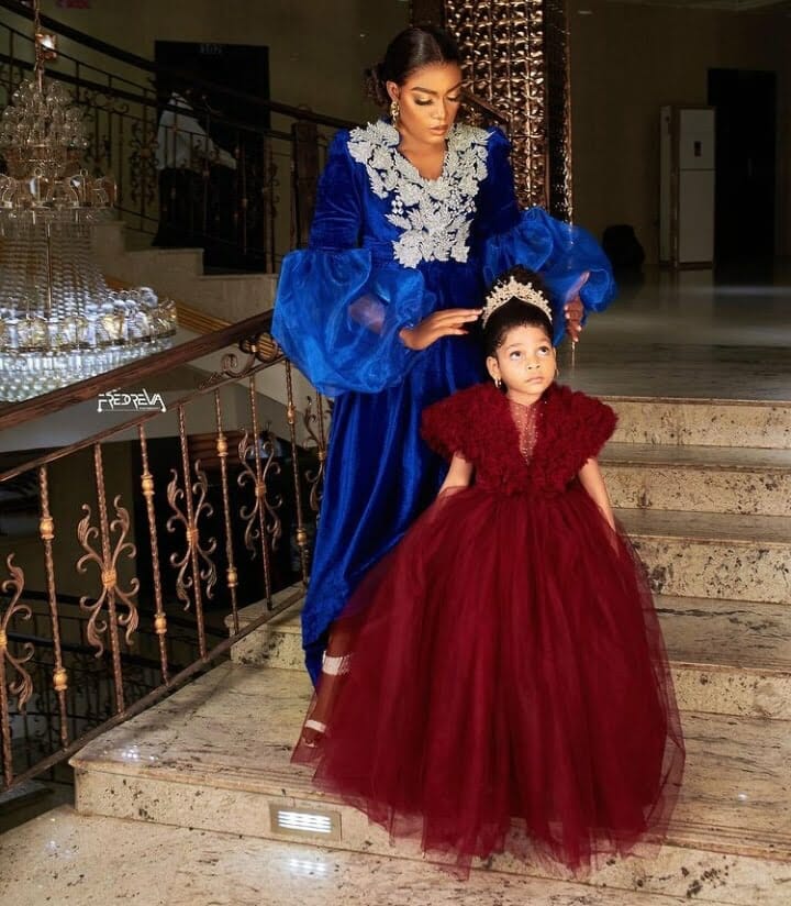 Queen Nwokoye and daughter twin in lovely photos