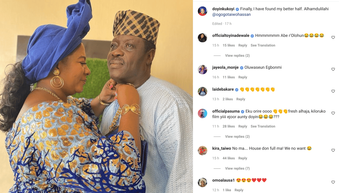 Doyin Kukoyi's marriage proposal to Taiwo Hassan rejected by his family