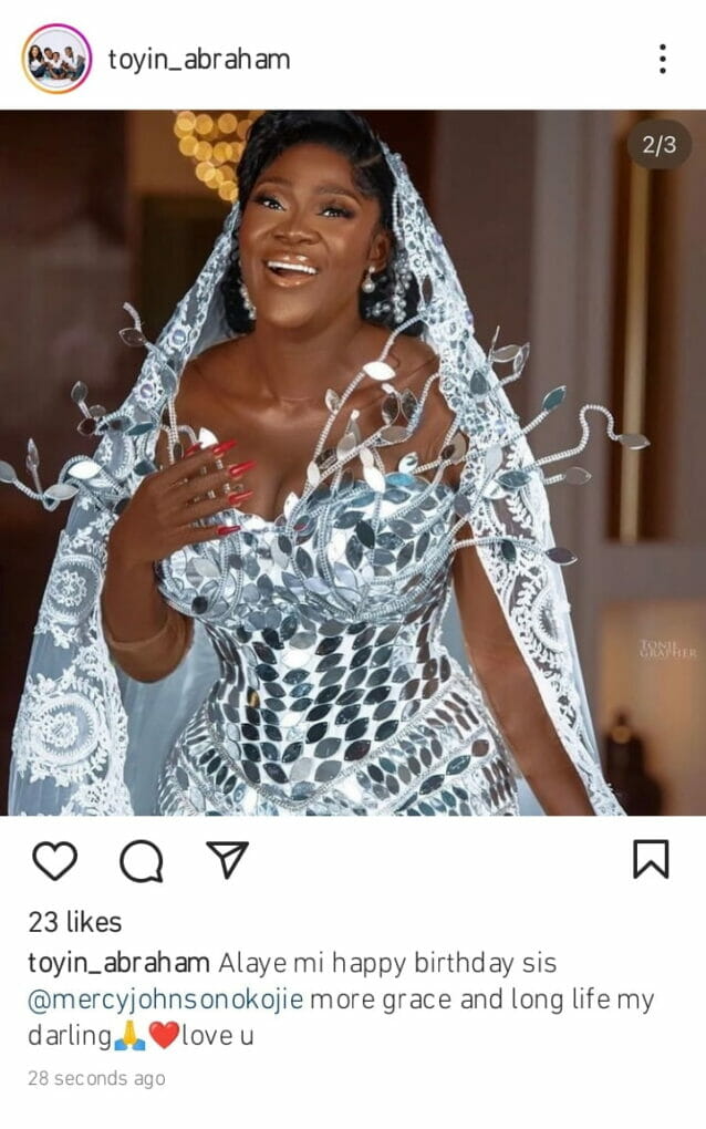Celebrities celebrate Mercy Johnson
