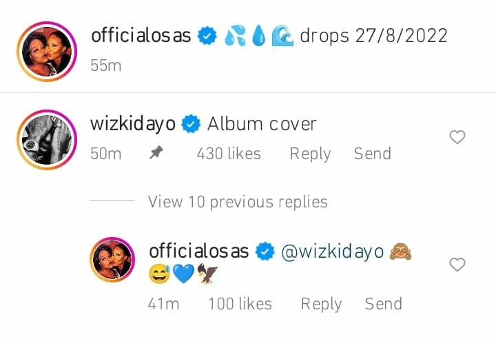 Wizkid's leaves comment on Osas Ighodaro's photo