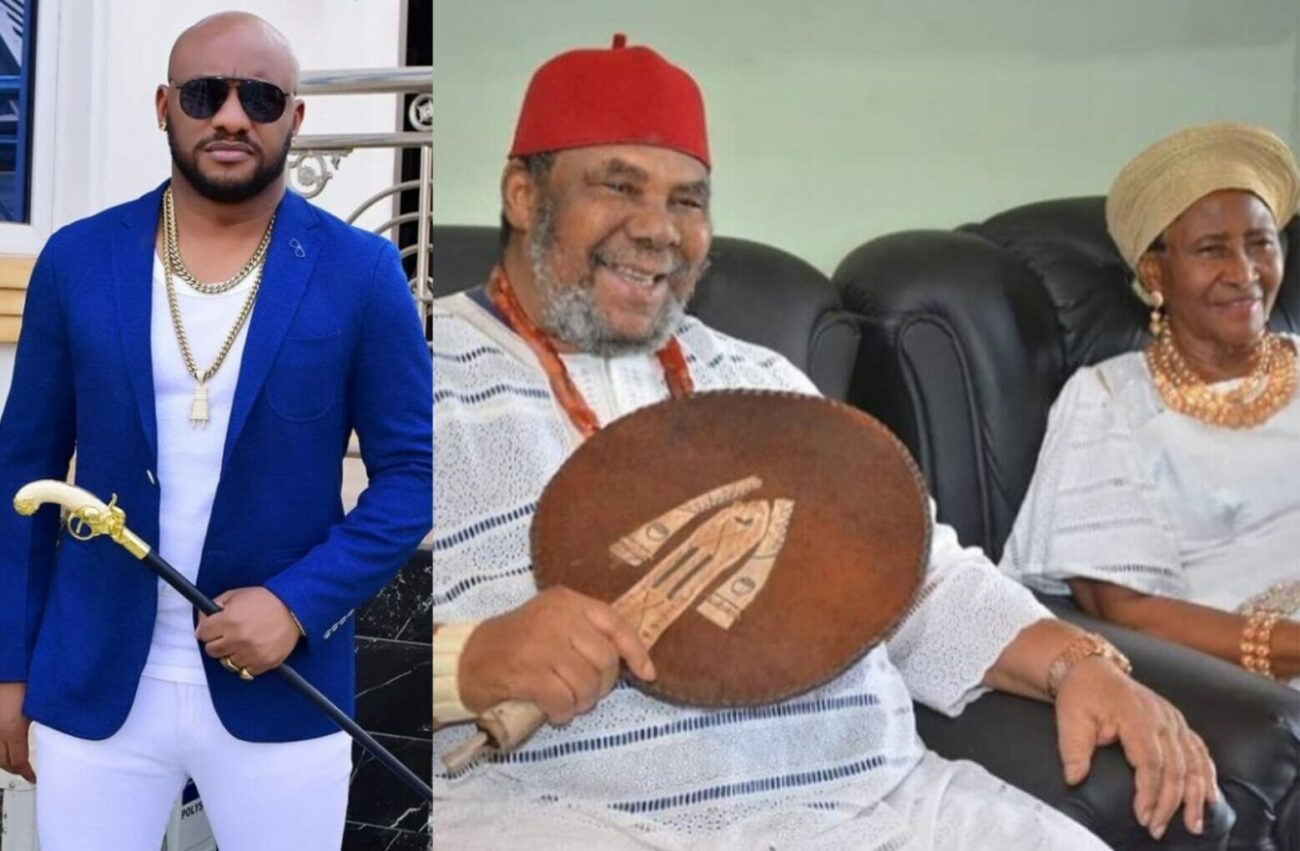 Yul Edochie and his parents