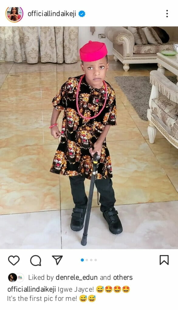 Nigerian celebrity kids independence day outfit