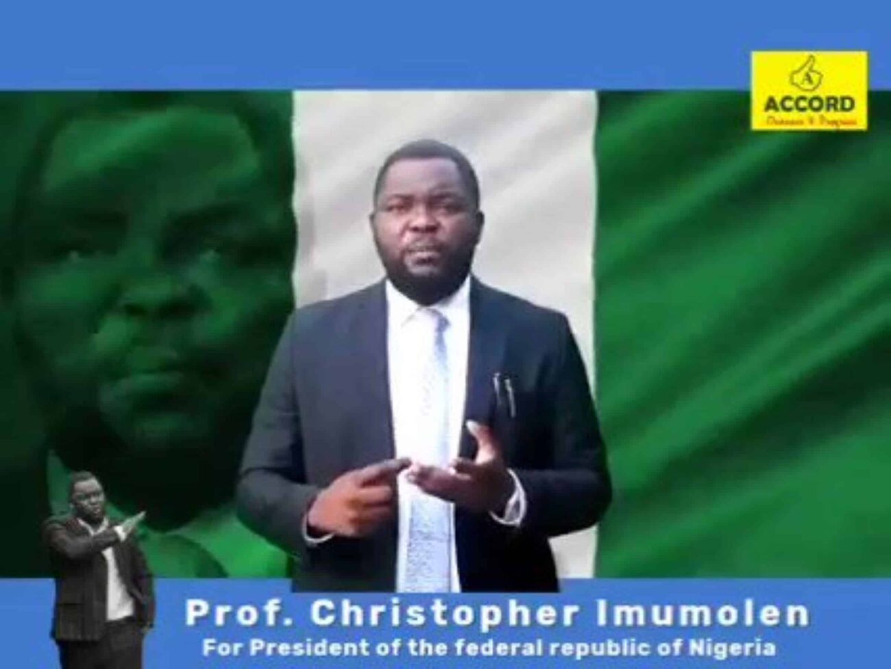 Prof. Christopher Imumolen plan to fix Nigeria