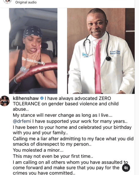 Kate Henshaw exposes Lagos Doctor who molested with wife's niece for 2 years