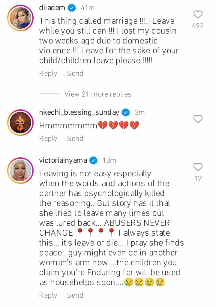 Celebrities react to IVD's wife's death