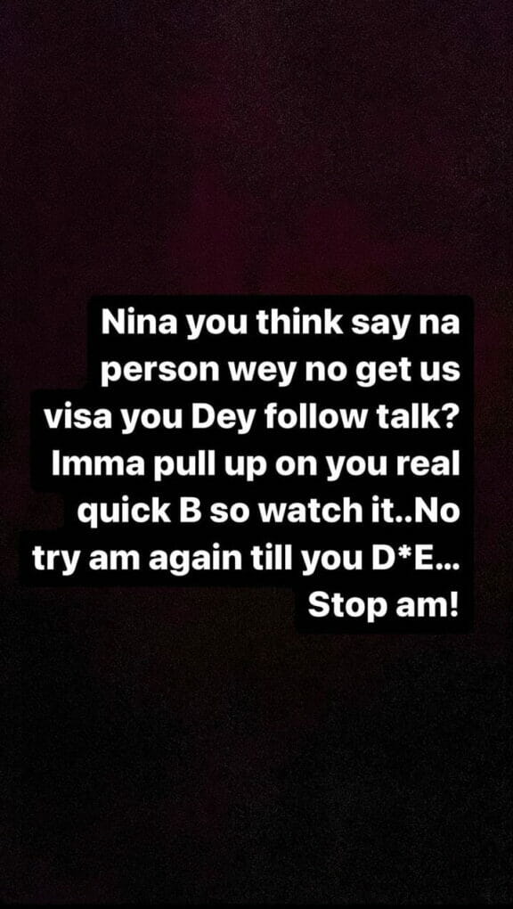 Nkechi Blessing slams Nina Ivy