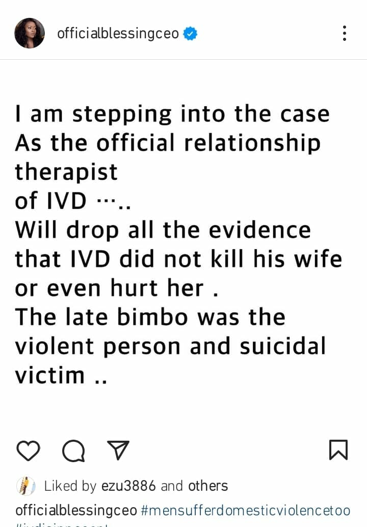 Blessing CEO makes new revelation about Bimbo's family