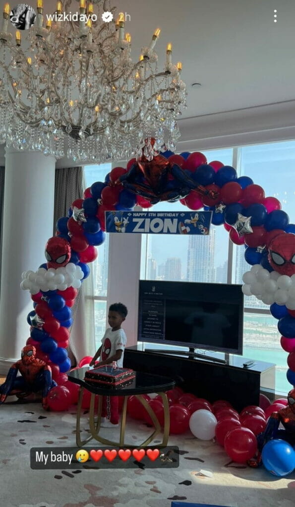 Wizkid's son's birthday