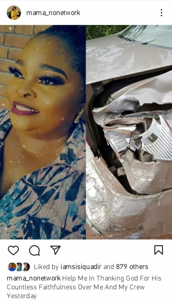 Mama No Network involved in accident
